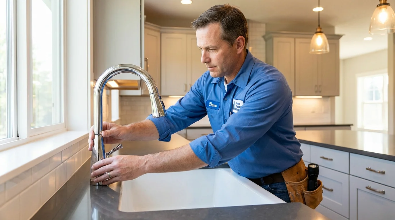 Kitchen faucet installation by Johns Plumbing LLC in Murray
